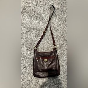 Coach leather cross body bag